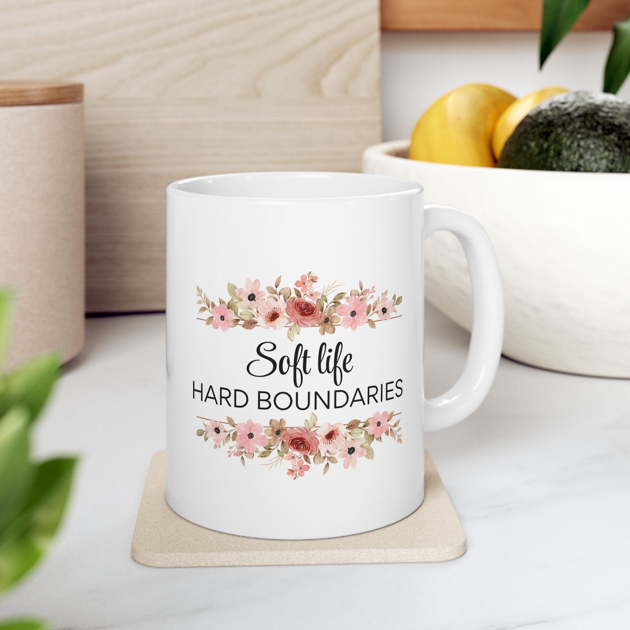Soft life. Hard Boundaries. Mug
