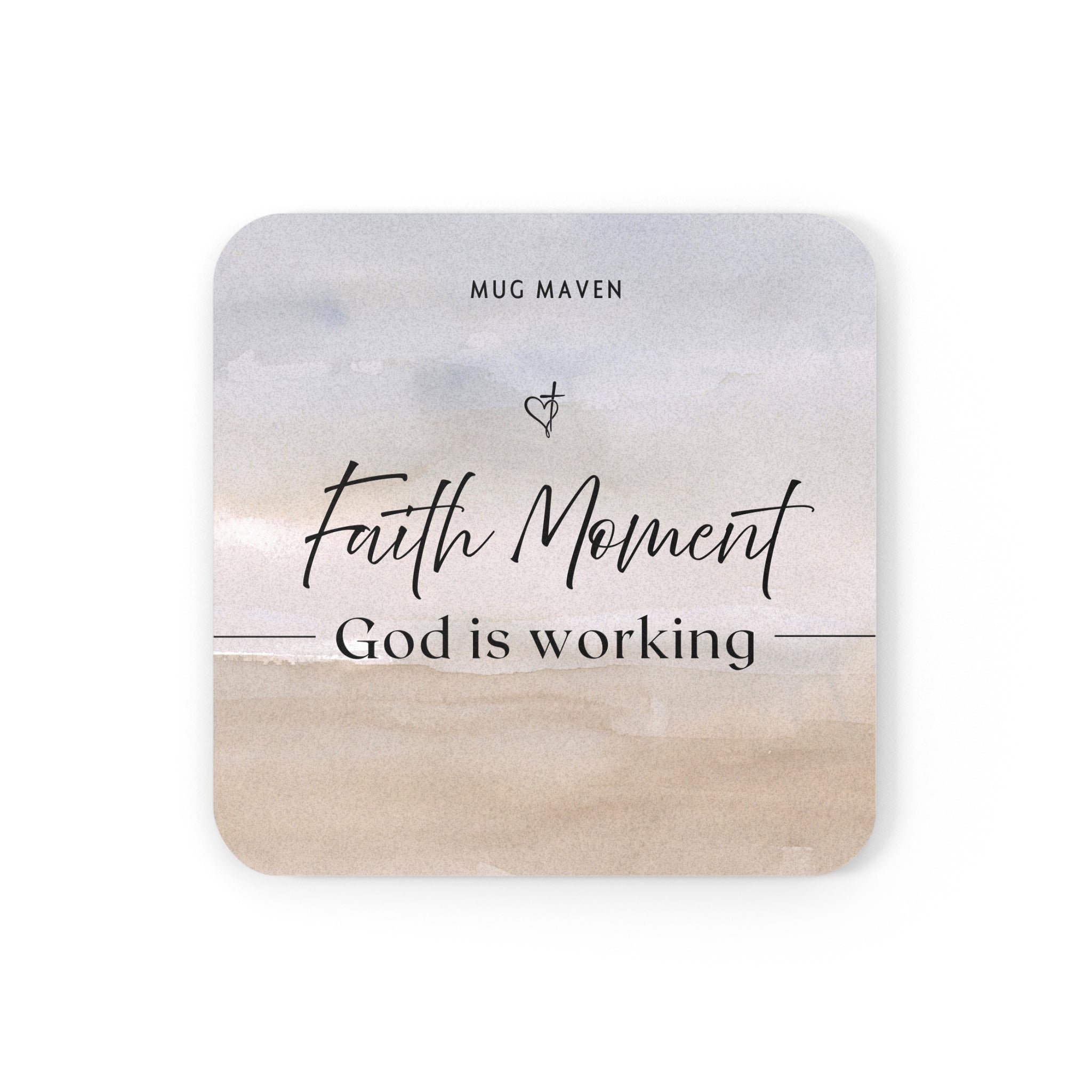 Faith Moment Cork Coaster